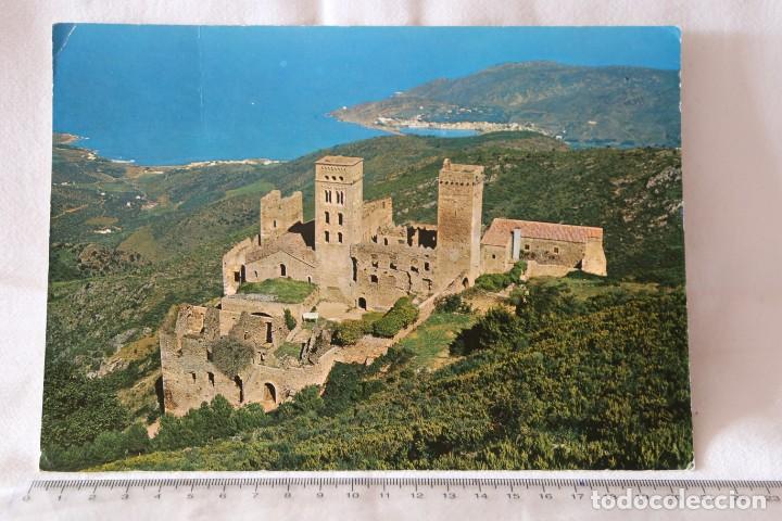 Postales: POSTAL GRAN FORMATO 21X15 COSTA BRAVA MONASTERIO SAN PEDRO DE RODA ROMANICO PORT DE LA SELVA
