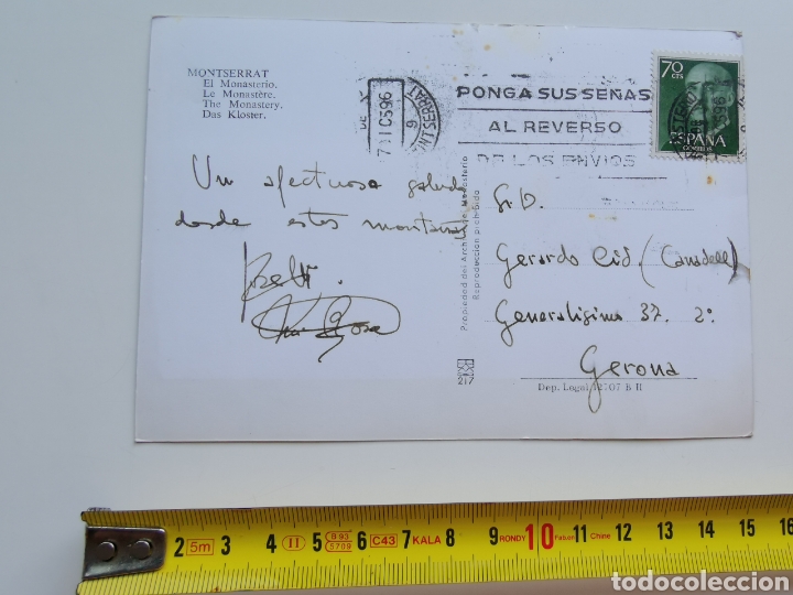 Postales: Postal de Montserrat el monasterio 1959 - Foto 3