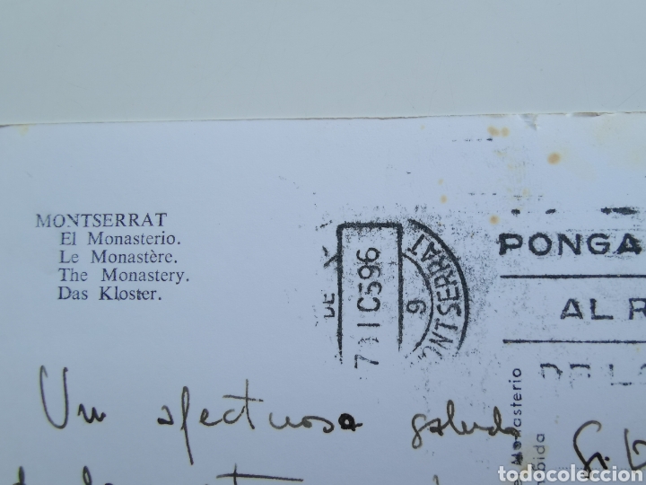Postales: Postal de Montserrat el monasterio 1959 - Foto 4