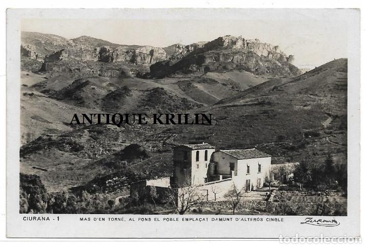 Postales: CIURANA N&ordm; 1 MAS D'EN TORN&Eacute; , AL FONS EL POBLE / ZERKOWITZ / SIN FRANQUEAR