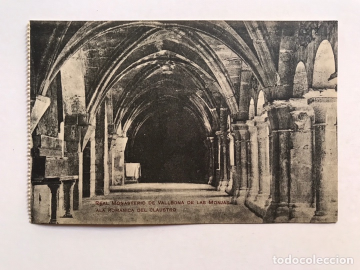 Postales: LERIDA Postal, Real Monasterio de Vallbona de las Monjas. Ala Romanica del Claustro (h.1920?)