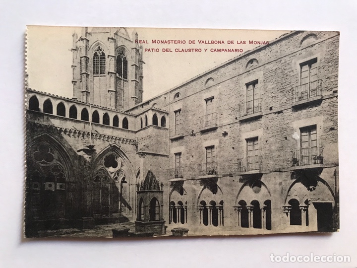 Postales: LERIDA Postal, Real Monasterio de Vallbona de las Monjas. Patio del Claustro y Campanario.