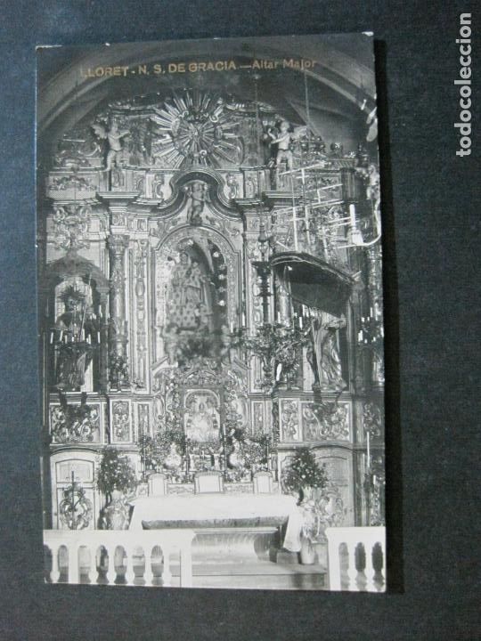 Cartoline: LLORET-NTRA SRA DE GRACIA-ALTAR MAJOR-FOTOGRAFICA-POSTAL ANTIGUA-(72.117)