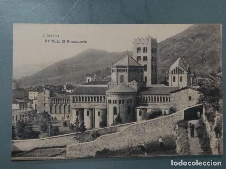 Postales: POSTAL RIPOLL EL MONASTERIO J. MAURI - Foto 1
