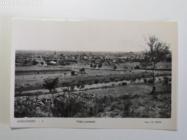 Postales: POSTAL AGRAMUNT. VISTA GENERAL. IMP. PERA - Foto 1