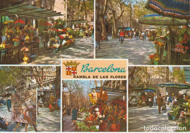 Postales: (038) BARCELONA. RAMBLA DE LAS FLORES - Foto 1