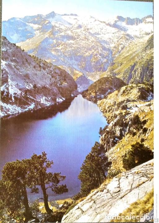Postales: Valle de Boh&iacute;-estany Negre. 11 Al fondo, Comolo Formo y los Bessiberri. Ed. Sicilia. Nueva. Color