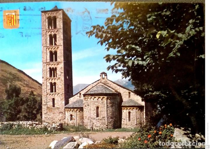 Postkarten: Ta&uuml;ll. 172 Iglesia rom&aacute;nica de San Clemente. Escudo de Oro. Nueva con sello. Color