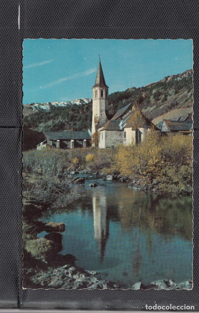 Postales: 5068. EL VALLE DE ARAN. SANTUARIO DE MONTGARRI REFLEJADO EN EL R&Iacute;O NOGUERRA PALLARES