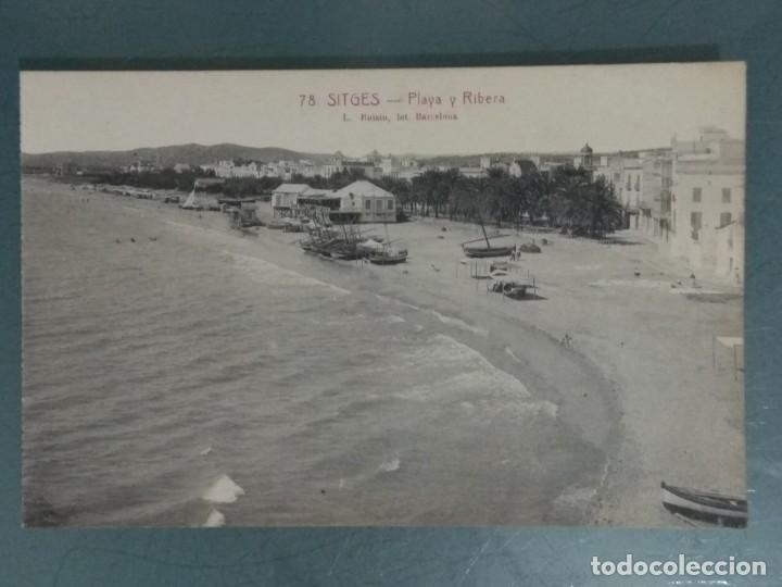 Postales: POSTAL 78 SITGES - PLAYA Y RIBERA - Foto 1