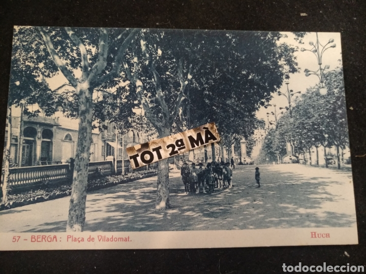 Postales: Postal de Berga, pla&ccedil;a de viladomat, Huch - Foto 1