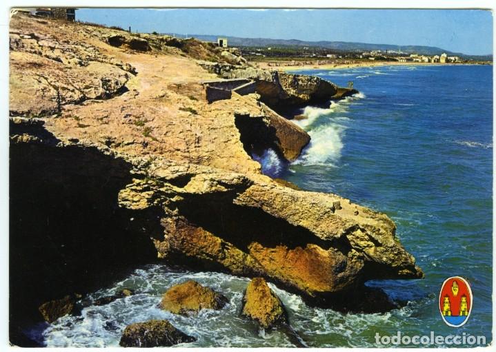 Postales: N&ordm; 2001-TORREDENBAARRA.Tarragona.Detalle de la costa &rdquo;Els Muns&rdquo;.Circulada en 1970.EDICIONES ARRIBAS