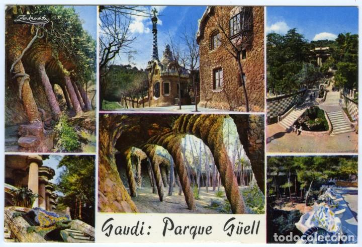 Postales: N&ordm; 2.122-BARCELONA. Gaud&iacute;. Parque G&uuml;ell. Circulada en 1980. Ed. A. ZERKOWITZ