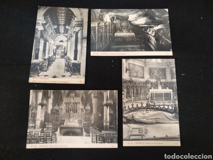 Postales: Lote de 4 postales Manresa, Thomas - Foto 1