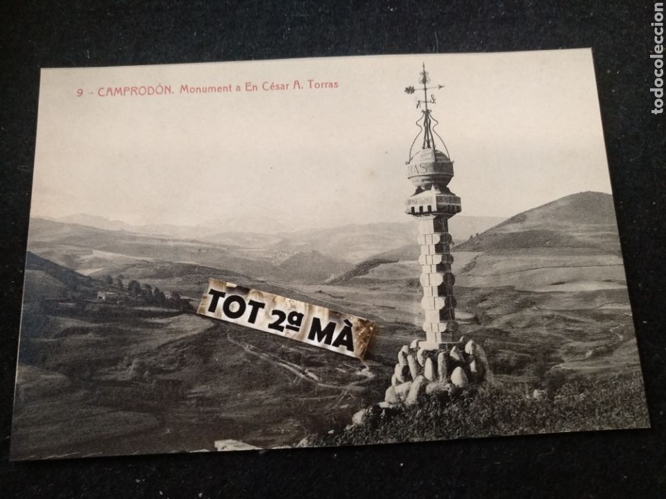 Postales: Postal Camprodon, monument en cesar A.torras, thomas - Foto 1
