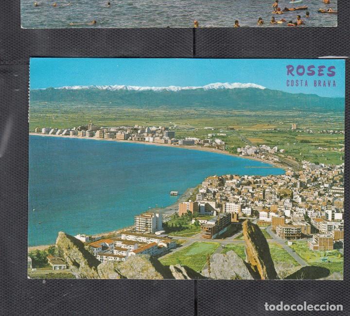 Postales: ROSAS. VISTA GENERAL Y PIRINEOS