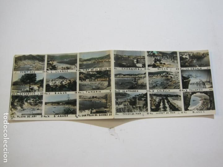 Postcards: COSTA BRAVA-POSTAL DOBLE-COMERCIAL PRAT-FOTOGRAFICA-POSTAL ANTIGUA-(73.037)