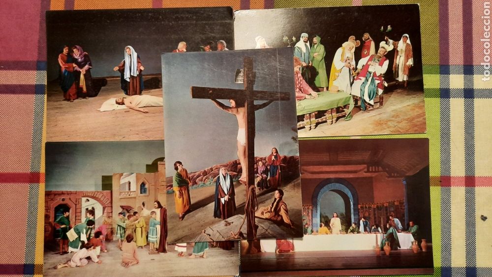 Postkarten: ESPARRAGUERA ,. LA PASSIO .- 5 POSTALES FOTO PUIGFONT