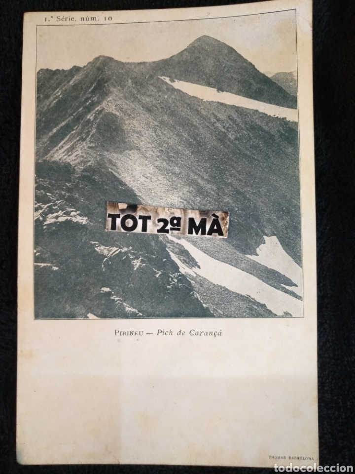 Postais: Postal Pirineo, pich de caran&ccedil;a, 1era serie n&deg; 10 thomas