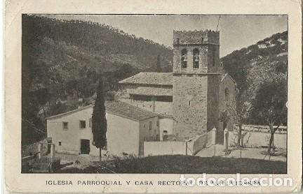 Postkarten: ANTIGUA POSTAL IGLESIA PARROQUIAL Y CASA RECTORAL DE VALLVIDRERA RECUERDO DEL HOTEL BUENOS IARES