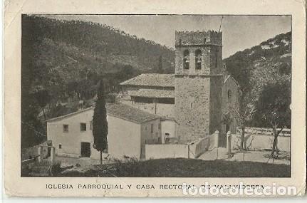 Postkarten: ANTIGUA POSTAL IGLESIA PARROQUIAL Y CASA RECTORAL DE VALLVIDRERA RECUERDO DEL HOTEL BUENOS IARES