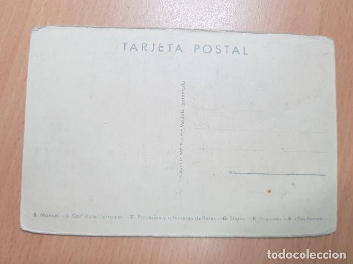 Postales: ANTIGUA POSTAL SITGES - Foto 2