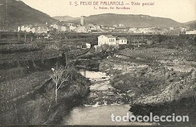 Postais: ANTIGUA POSTAL 2 S FELIU DE PALLAROLS VISTA PARCIAL L ROISIN