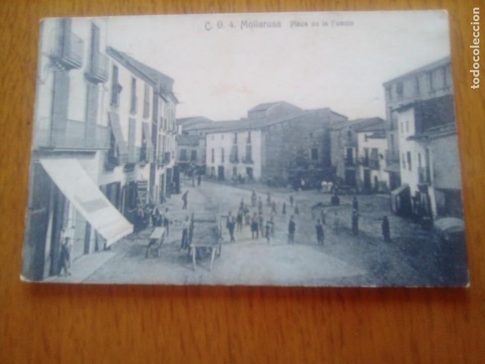 Postales: (PS-23810)POSTAL FOTOGRAFICA DE MOLLERUSA(LLEIDA)-PLAZA DE LA FUENTE