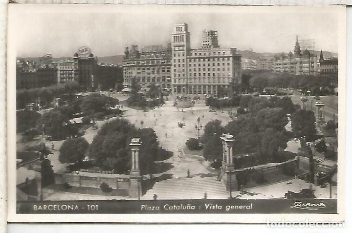 Cartoline: BARCELONA PLAZA CATALU&Ntilde;A SIN ESCRIBIR