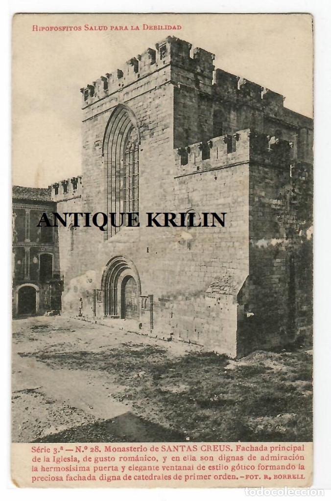 Postales: SANTAS CREUS N&ordm; 28 SERIE 3 .- PUBLICIDAD TORTOSA .- HIPOFOSFITOS SALUD