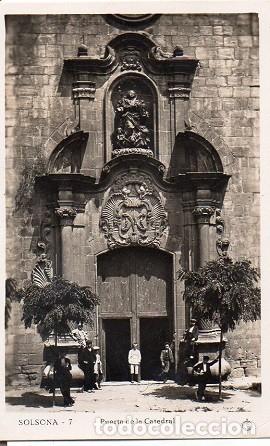 Postales: Solsona - 7 Puerta de la Catedral - Foto 1