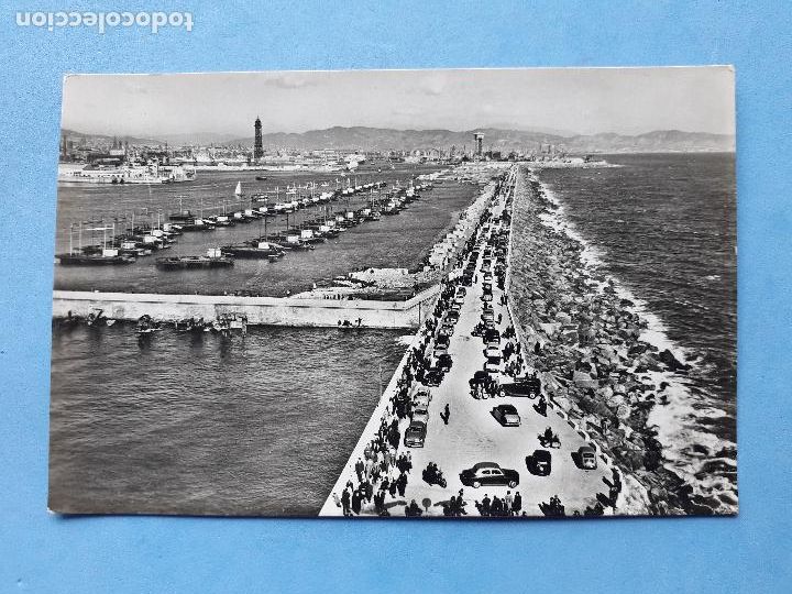 Postales: Barcelona. Paseo del Rompeolas. - Foto 1