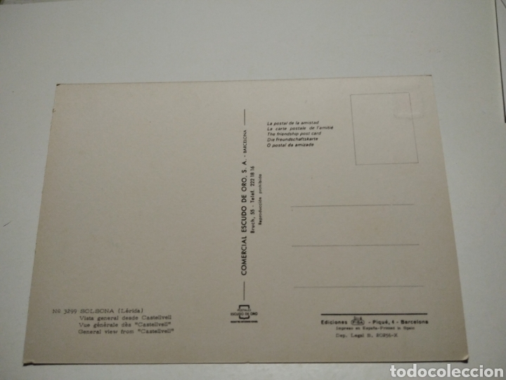Postales: Postal Solsona L&eacute;rida - Foto 2