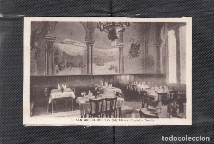 Postales: 3.- SAN MIGUEL DEL FAY. COMEDOR. DETALLE