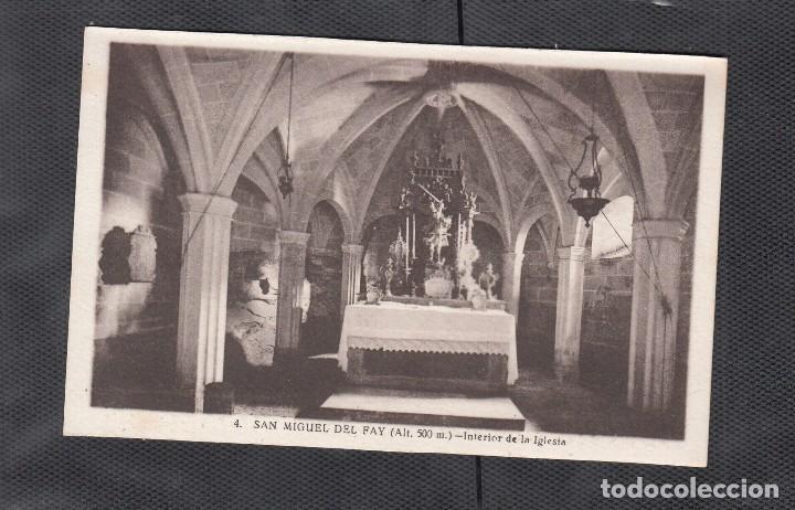 Postales: 4.- SAN MIGUEL DEL FAY. INTERIOR DE LA IGLESIA