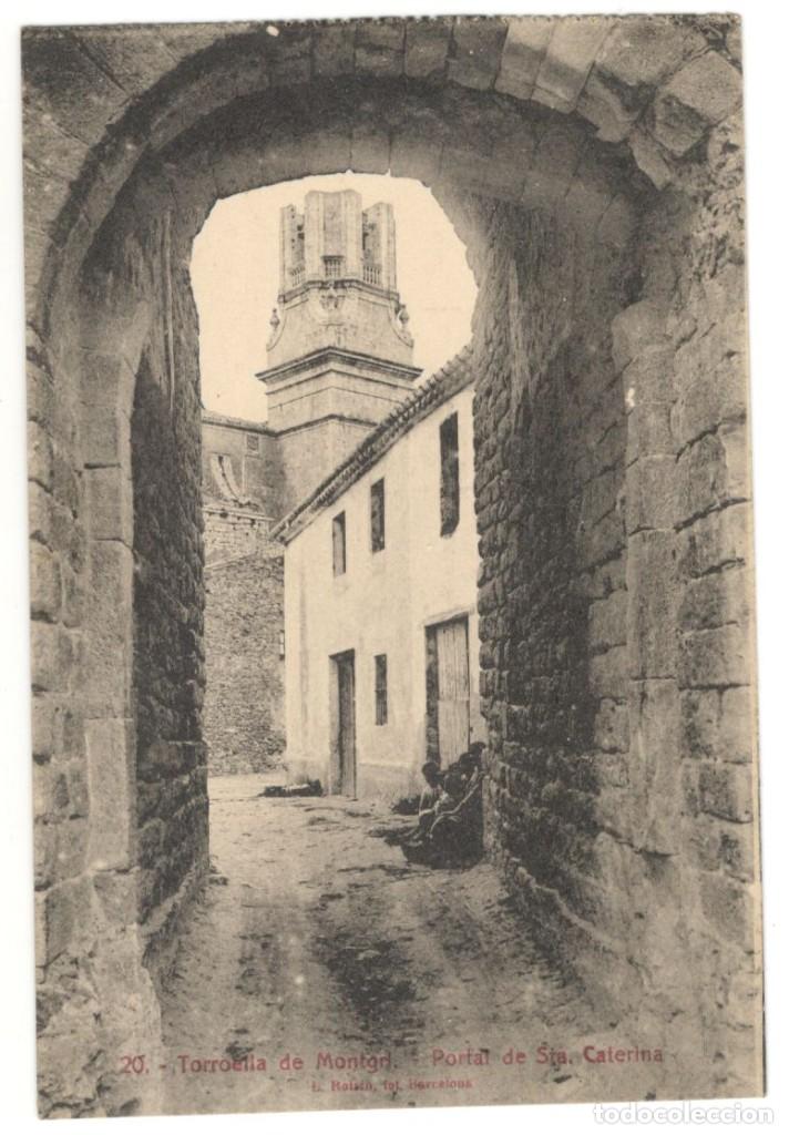 Postkarten: POSTAL DE TORROELLA DE MONTGRI - PORTAL DE SANTA CATERINA N&ordm; 20, SIN CIRCULAR.