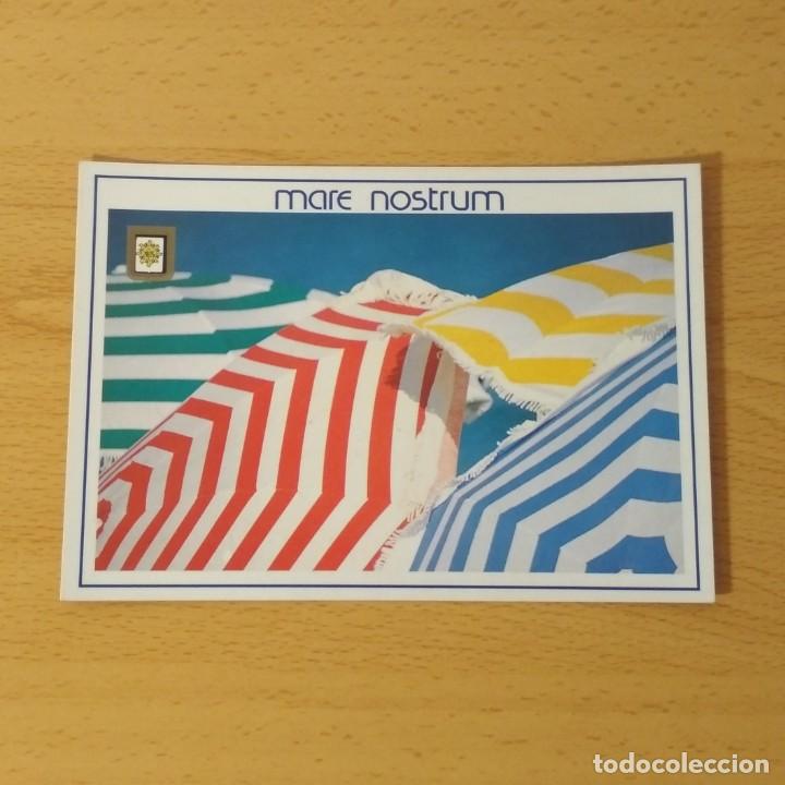 Postales: Postal Mare Nostrum n&ordm; 30. Sombrillas a rayas. Comercial Escudo de Oro. Cedosa. Sin circular.