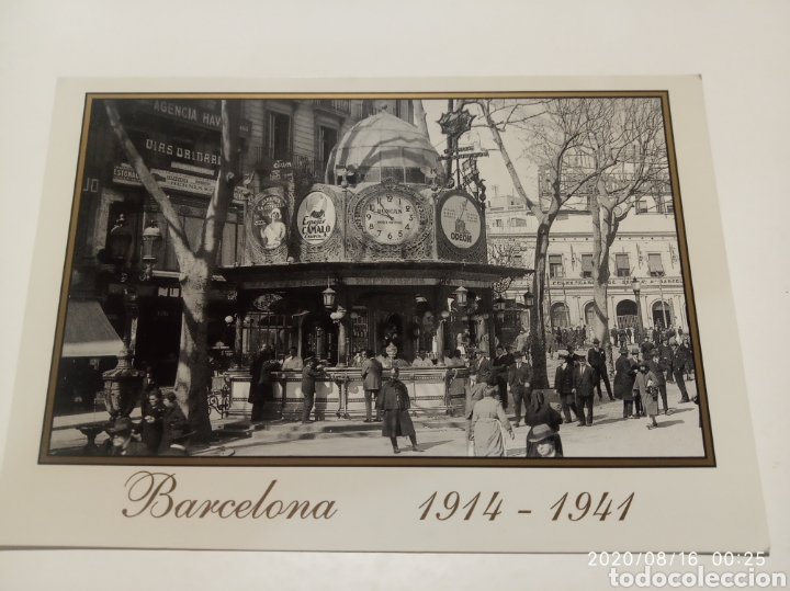 Postales: Postal Barcelona antic quiosco - Foto 1