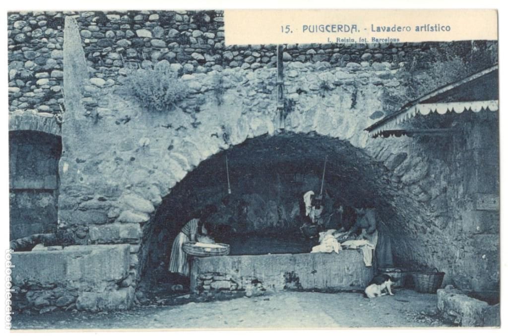 Postales: POSTAL DE PUIGCERDA - LAVADERO ART&Iacute;STICO - ROIS&Iacute;N N&ordm; 15 SIN CIRCULAR.