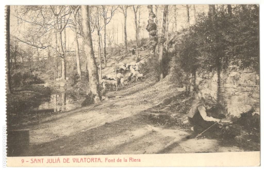 Postais: POSTAL DE SANT JULI&Aacute; DE VILATORTA. FONT DE LA RIERA N&ordm; 9 THOMAS.