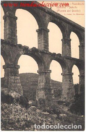Postales: Tarragona.- Acueducto romano - Detalle (Puente del Diablo)
