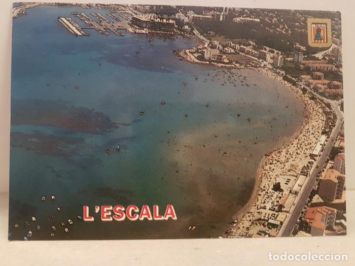 Postales: antigua postal lescala costa brava vista aerea 1987 circulada