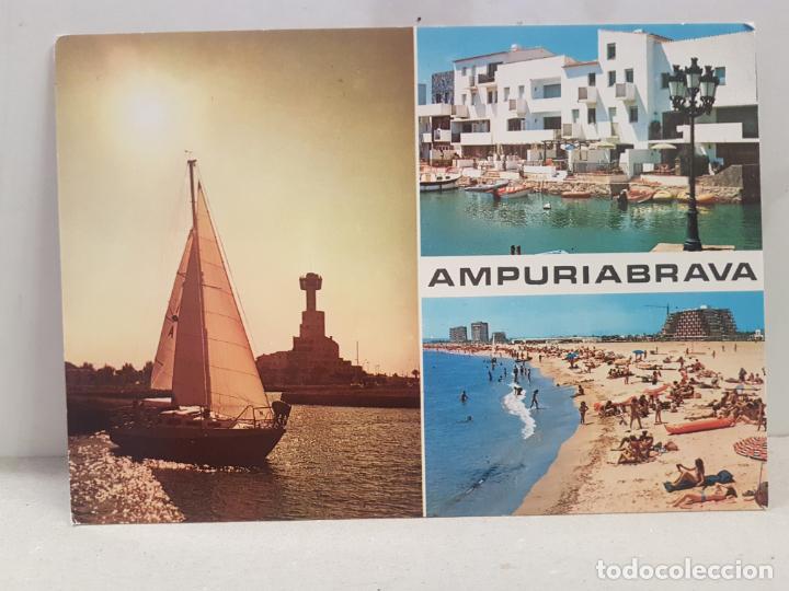 Postales: antigua postal ampuria brava costa brava diversos aspectos circulada