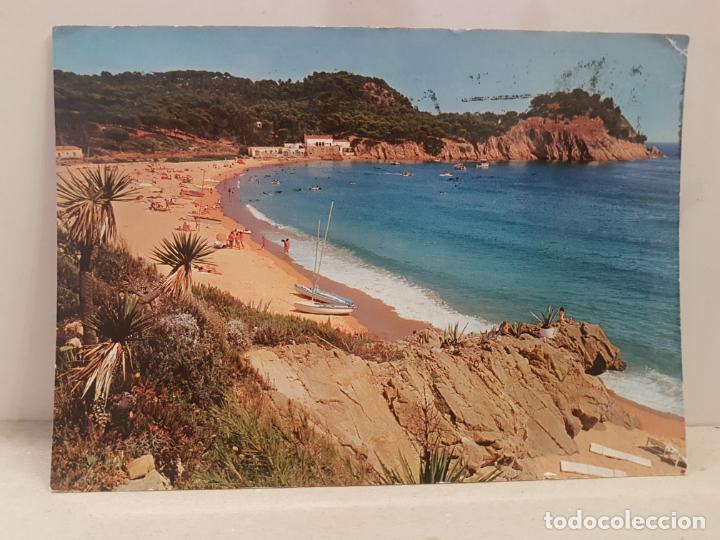 Postales: antigua postal costa brava palamos playa del castel circulada