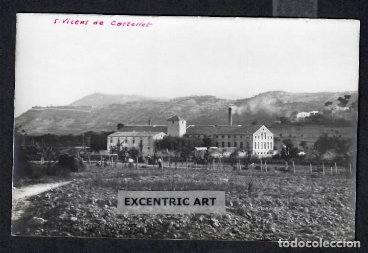 Cartes Postales: POSTAL FOTOGRAFICA DE SANT VICEN&Ccedil; DE CASTELLET - FABRICAS COTS, SIN CIRCULAR.