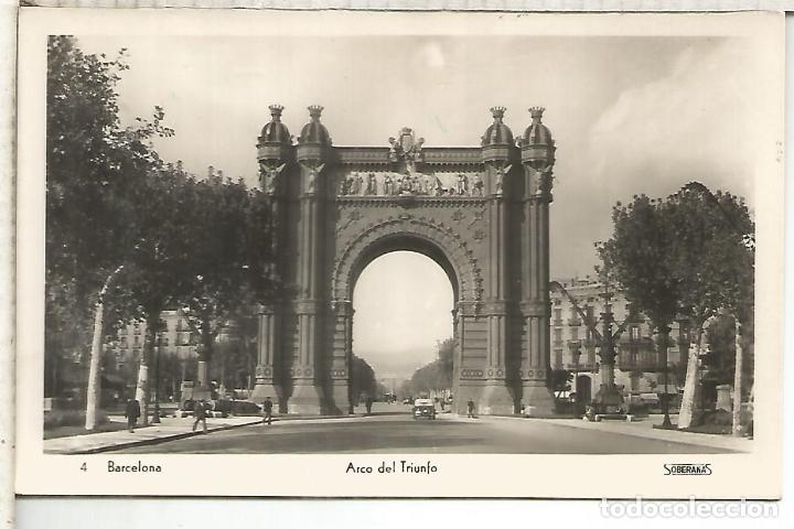 Postales: BARCELONA ARCO DEL TRIUNFO ESCRITA - Foto 1