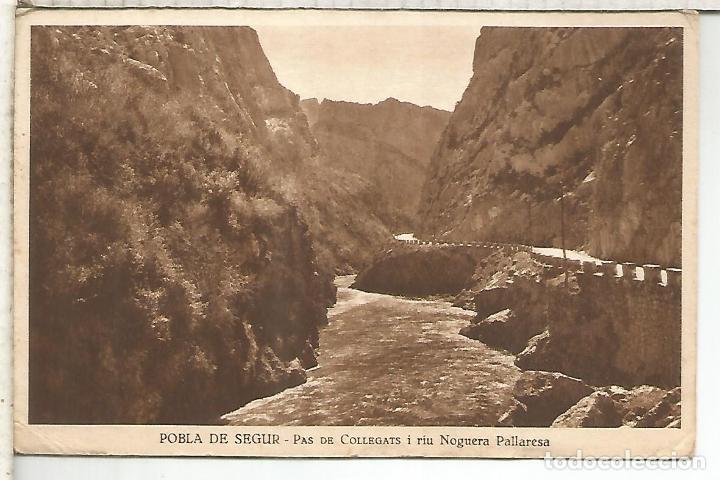 Postales: POBLA DE SEGUR LLEIDA MAT SORT 1933 - Foto 1