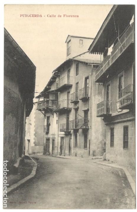 Postkarten: POSTAL DE PUIGCERDA - CALLE DE FLORENZA - CIRCULADA EN 1913.