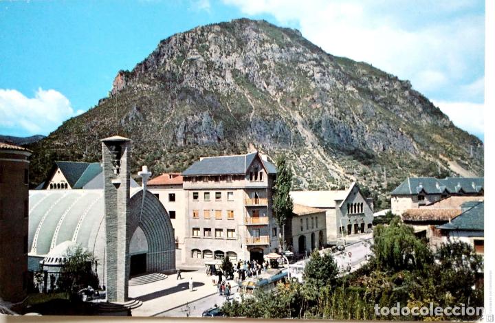 Postales: Pont de Suert. 1478 Vista parcial. A. campa&ntilde;a. Usada con sello. Color