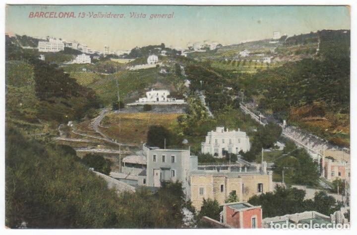 Postais: Vallvidrera Barcelona Postal escrita y con sello arquitecto Alfredo Paluzie Lucena Olot 1917 pt